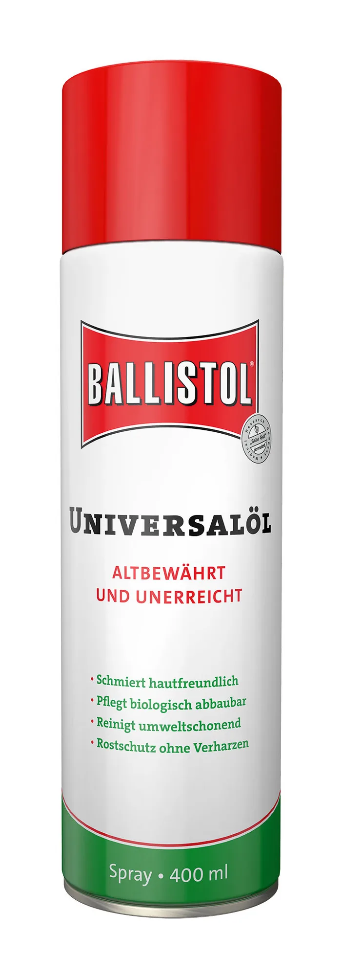 Rot-weiße Ballistol Universalöl Spraydose 400 ml
