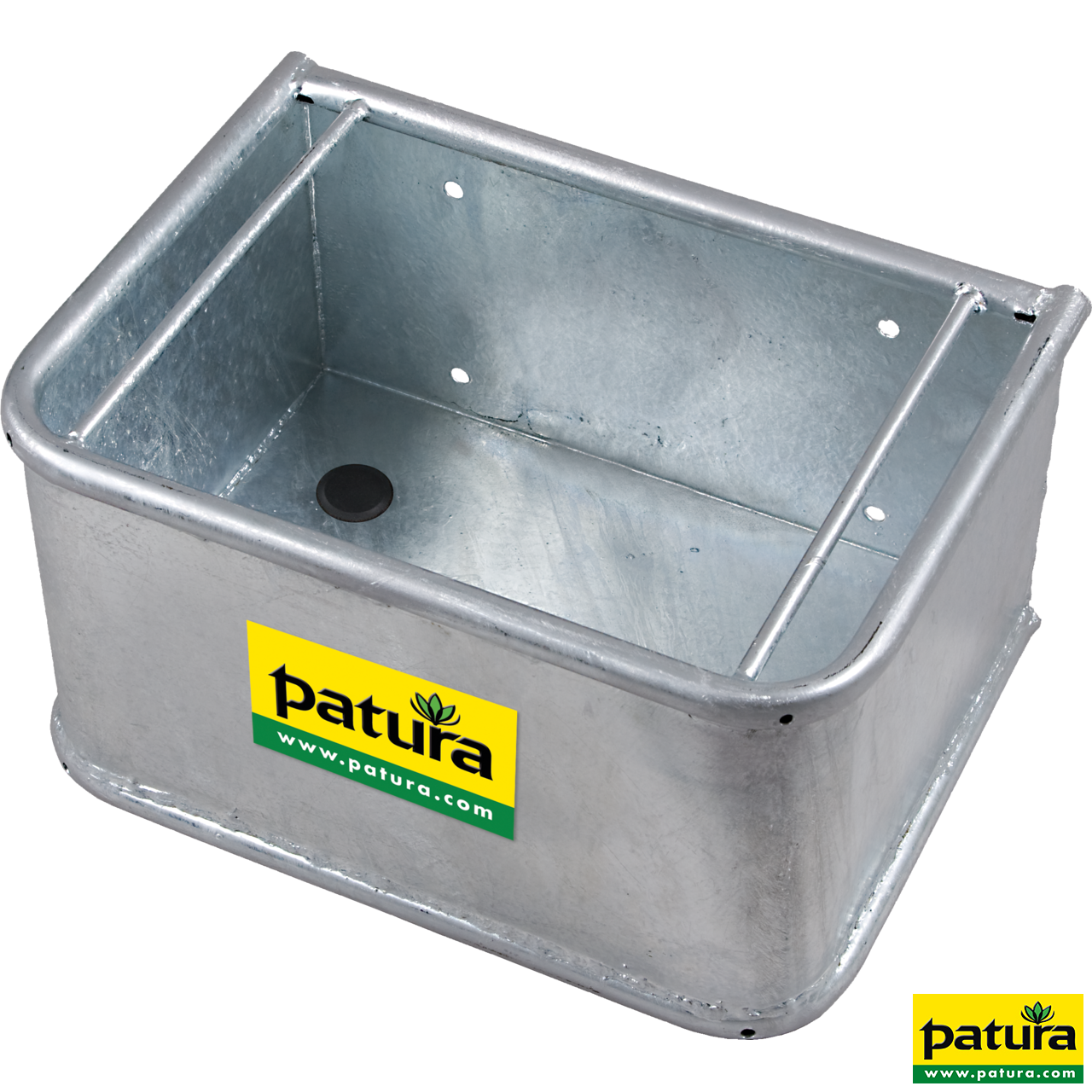 Patura Rechtecktrog, verzinkt, 28 Liter Fassungsvermögen Patura Rechtecktrog, verzinkt, 28 Liter Fassungsvermögen