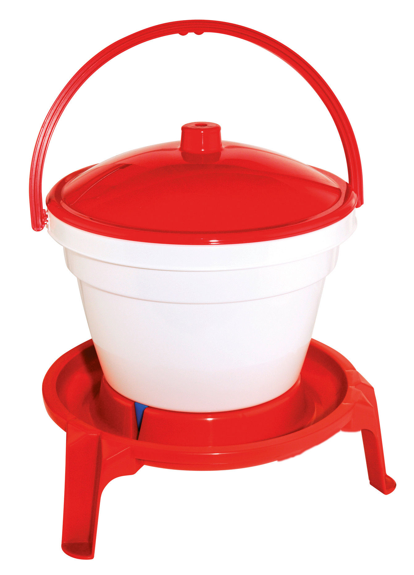 Kerbl 12 Liter Geflügeltränkeeimer mit Füßen und Tragebügel für Landwirte und Tierhalter - ideal für die Haltung von Hühnern und anderen Geflügelarten Kerbl 12 Liter Geflügeltränkeeimer mit Füßen und Tragebügel für Landwirte und Tierhalter - ideal für die Haltung von Hühnern und anderen Geflügelarten
