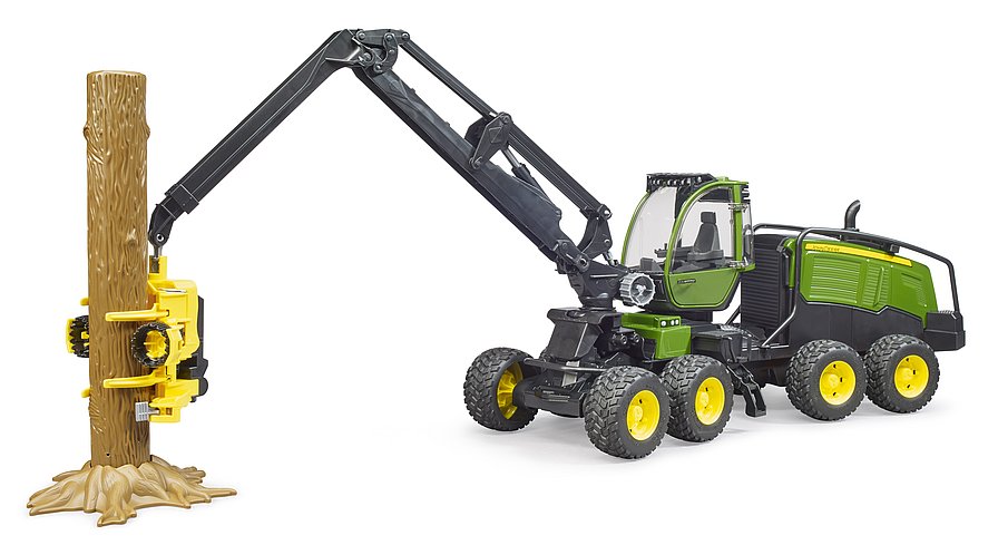 BRUDER 02135 John Deere 1270G Harvester mit 1 Baumstamm – Detailgetreues Forstfahrzeug im Maßstab 1:16 BRUDER 02135 John Deere 1270G Harvester mit 1 Baumstamm – Detailgetreues Forstfahrzeug im Maßstab 1:16