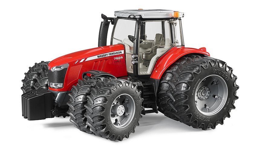 BRUDER Massey Ferguson 7624 Traktor – Robustes und realistisches Spielzeug für Kinder ab 3 Jahren