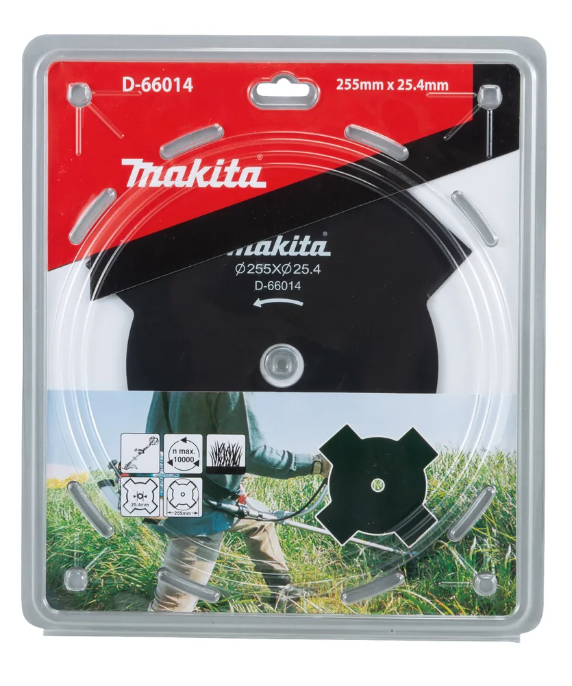 Makita D-66014 4-Zahn-Schlagmesser 255 mm in Originalverpackung für Freischneider