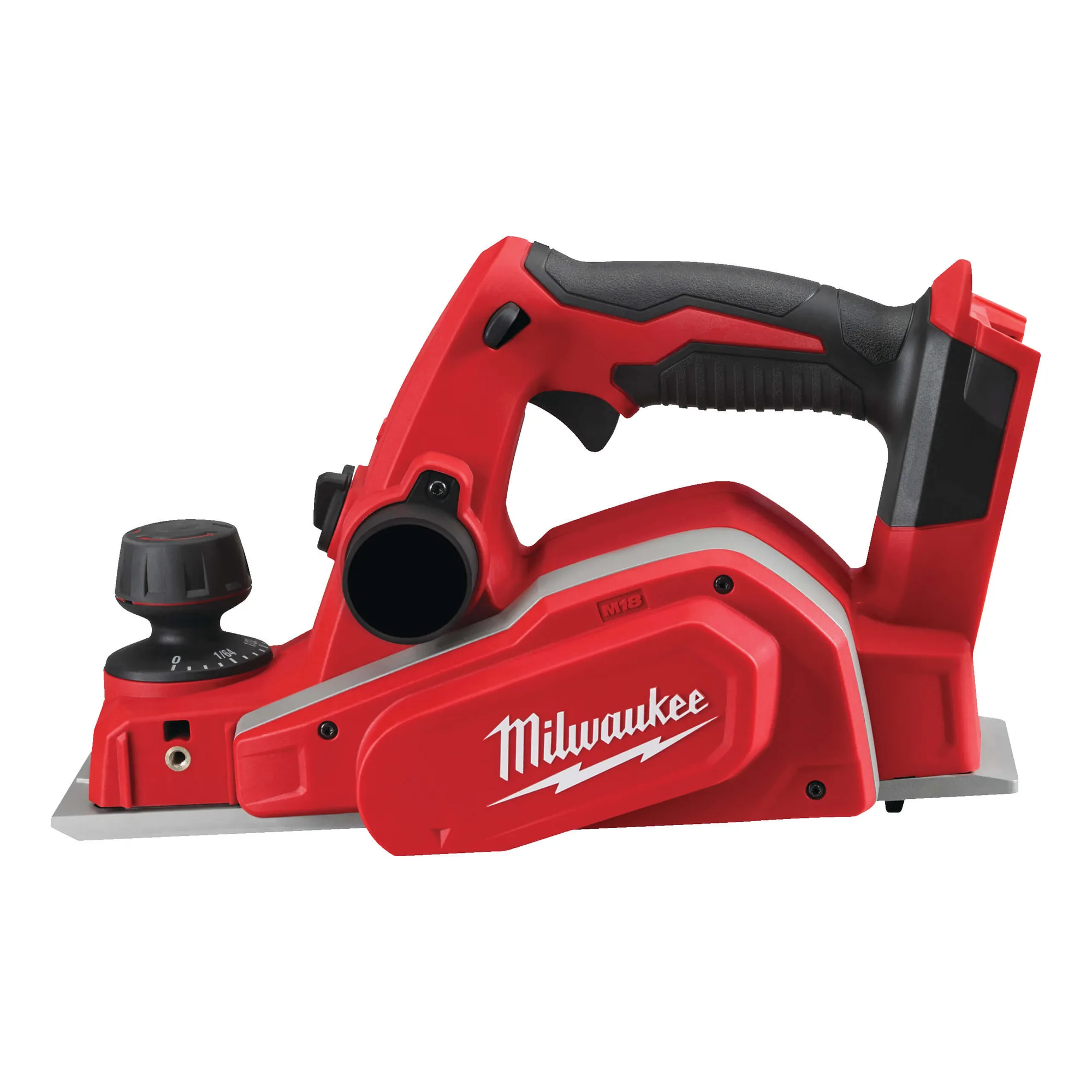 Milwaukee M18 BP-0 Akku-Hobel in Rot-Schwarz, 82 mm