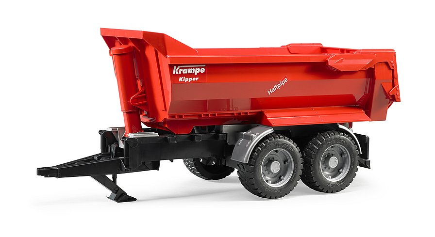 Roter Bruder Krampe Tandem-Halfpipe-Kippanhänger (Modell 02225)