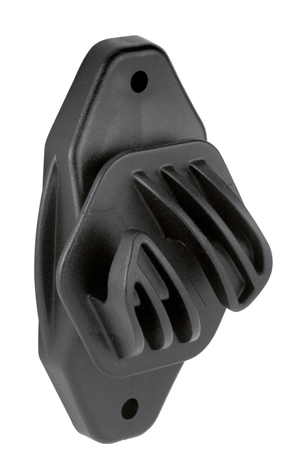 EU Cord Seilisolator in Schwarz aus UV-beständigem Kunststoff für Seile bis 8 mm