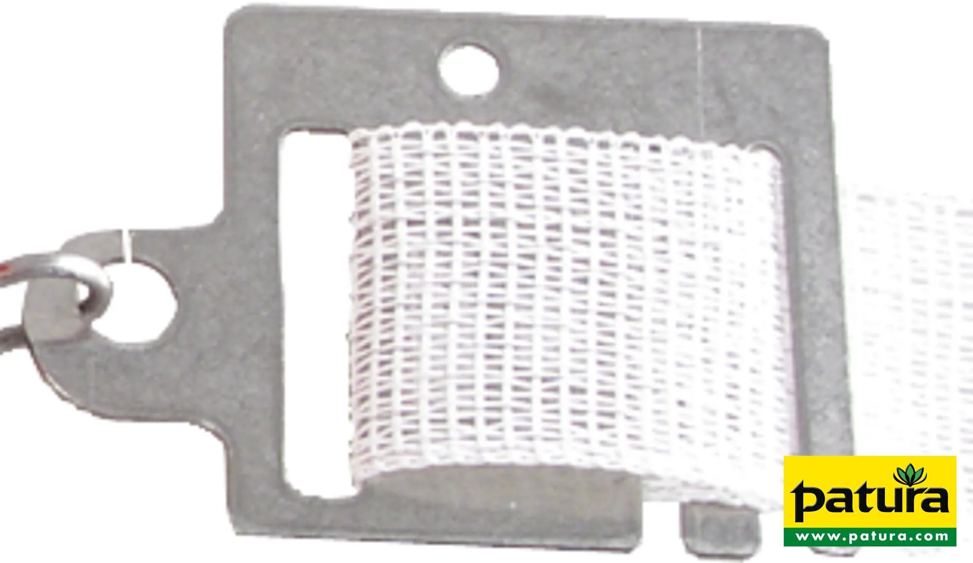 Patura Edelstahl-Torgriff-Anschlussplatte mit Breitband für Bänder bis 40 mm