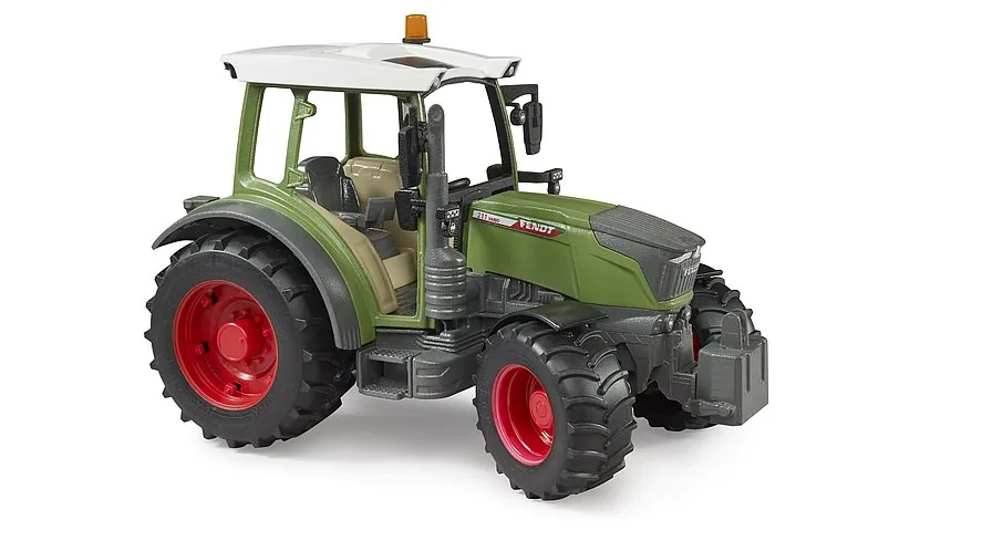 Bruder Fendt 211 Vario Traktor in Grün mit roten Felgen und Frontgewicht, Spielzeug 1:16
