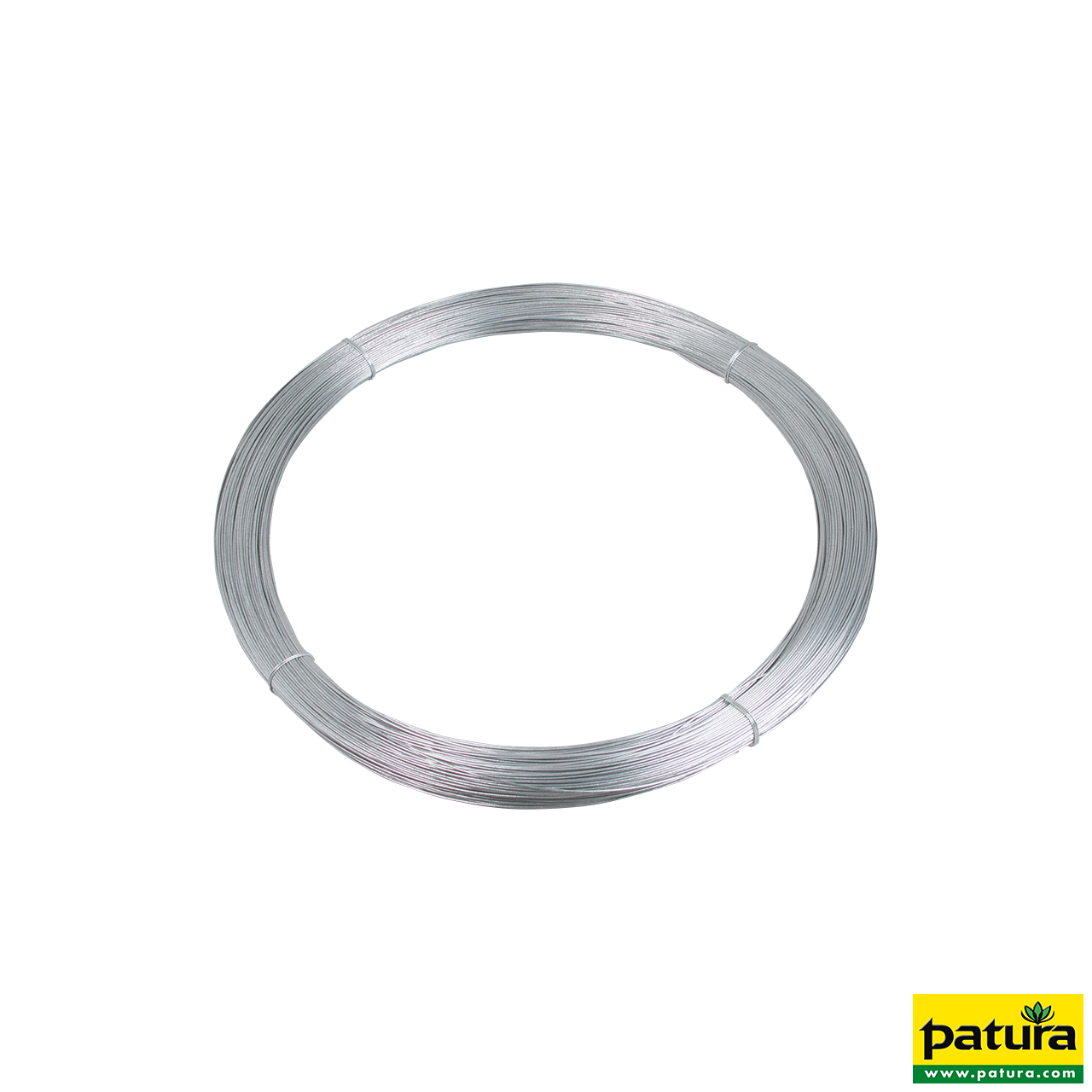 Patura Stahldraht 2, 5mm, verzinkt, alulegiert, 25kg Rolle, ca. 625m