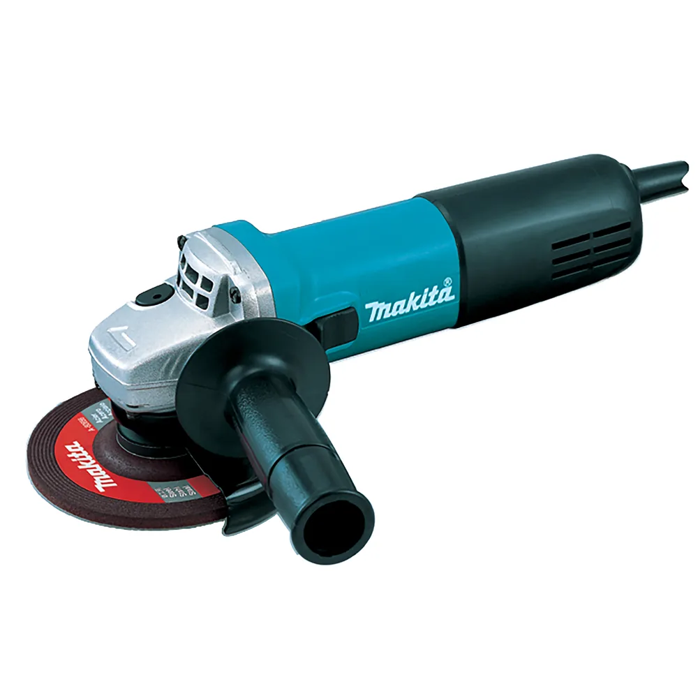 Makita 9558NBRZ Winkelschleifer 125 mm mit Trennscheibe und Zusatzgriff