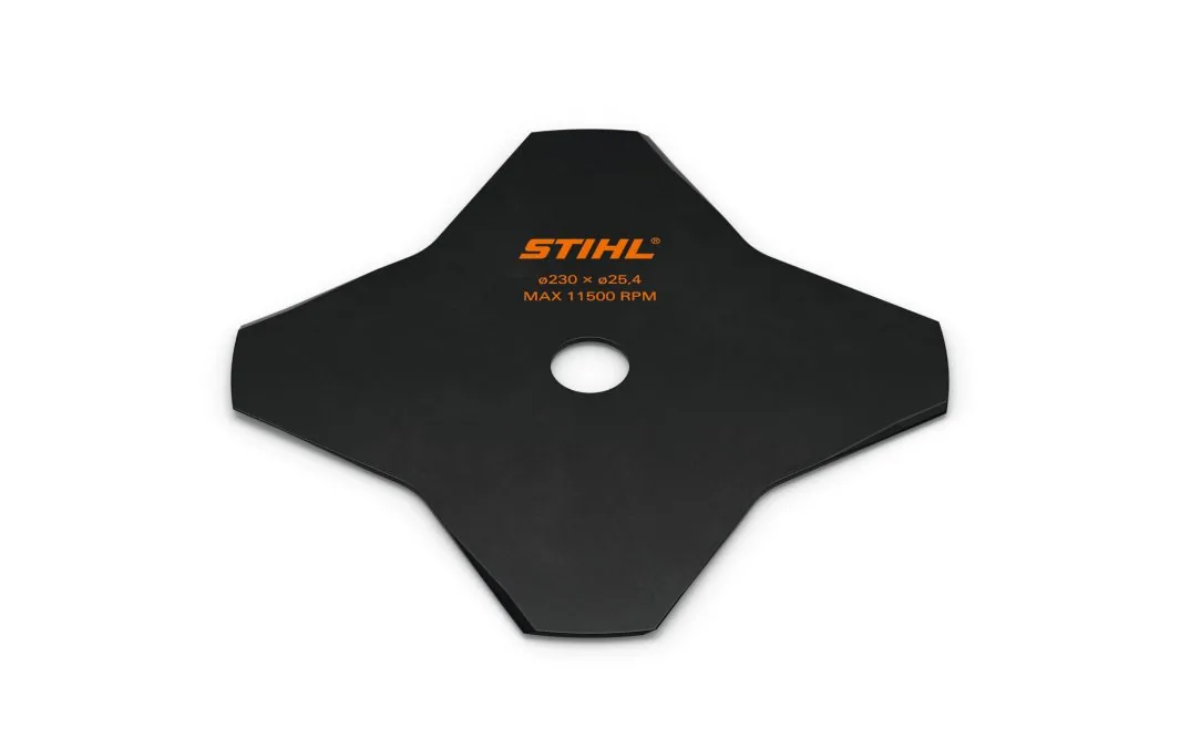 STIHL Grasschneideblatt mit 4 Flügeln, 230 mm Durchmesser, für Gras und Unkraut