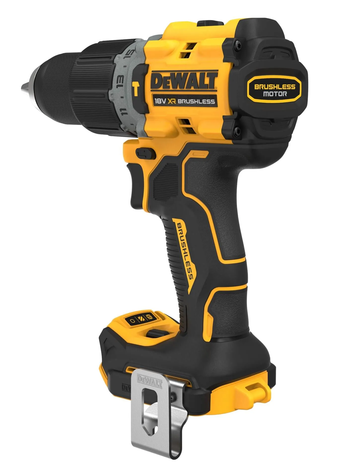 DeWalt DCD805NT Akku-Schlagbohrschrauber, Ansicht der Motorseite