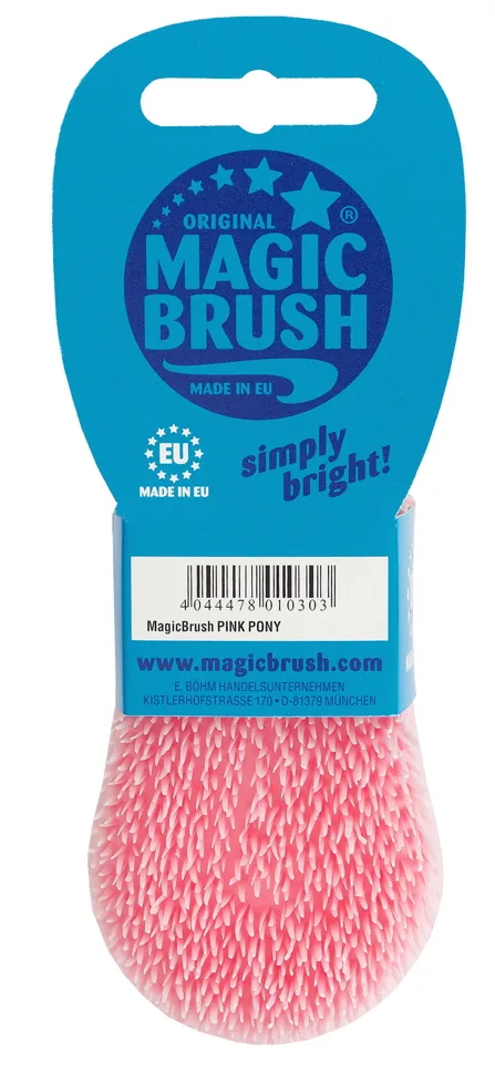 MagicBrush Pink Pony, Verpackungsrückseite mit pinken Borsten