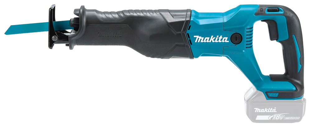 Makita DJR186ZK Akku-Reciprosäge – 18V, 32 mm Hubhöhe, werkzeugloser Sägeblattwechsel Makita DJR186ZK Akku-Reciprosäge – 18V, 32 mm Hubhöhe, werkzeugloser Sägeblattwechsel