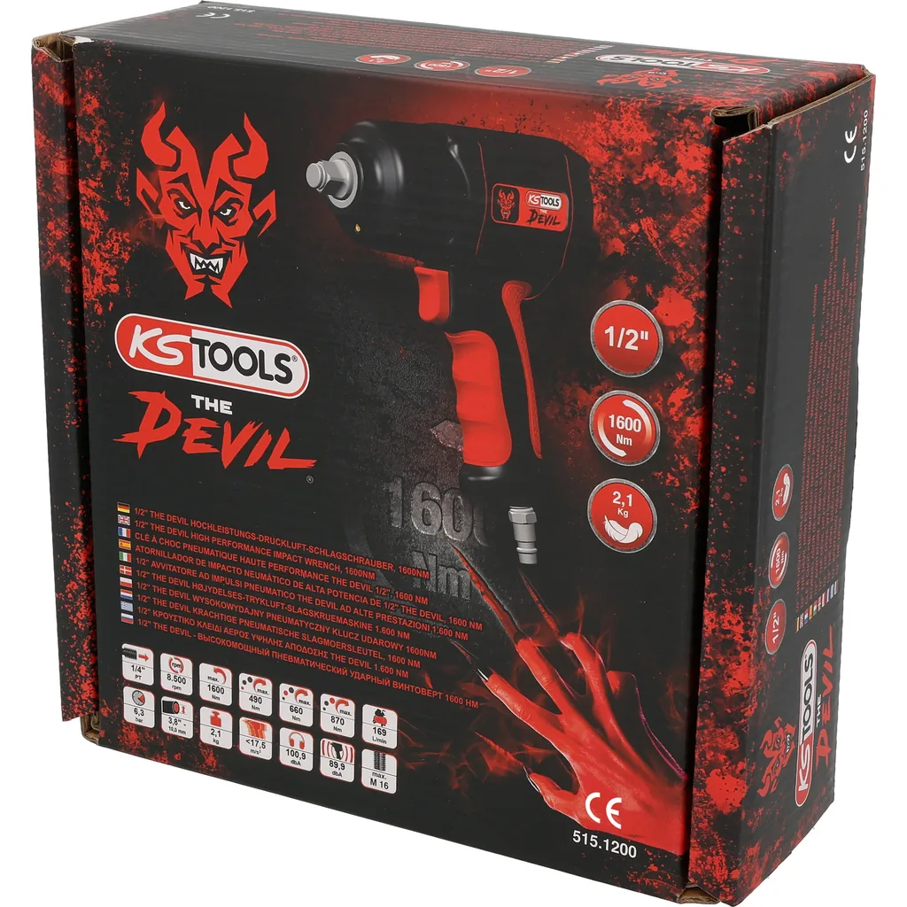 KS Tools 515.1200 THE DEVIL Schlagschrauber, Verpackung