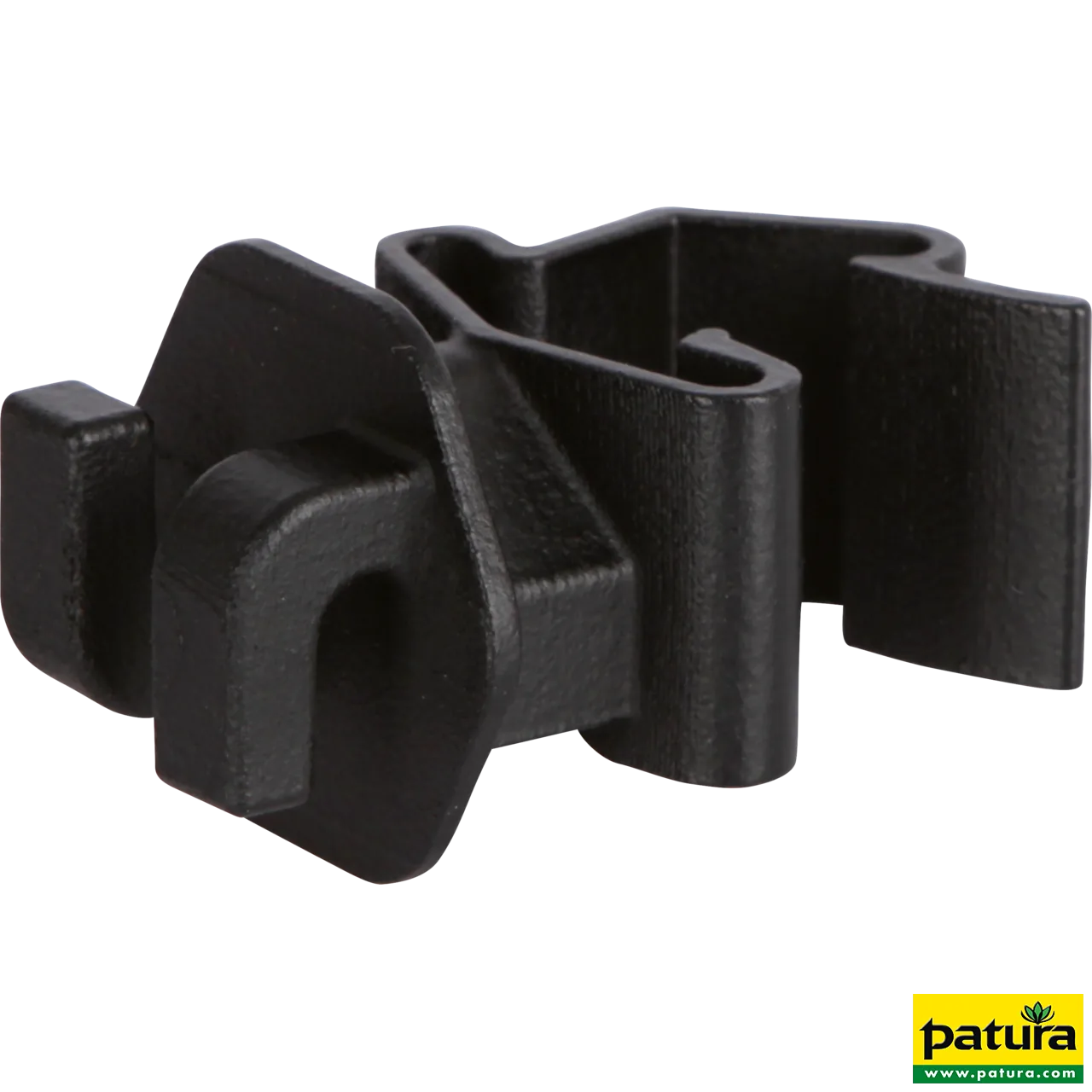 Patura Standard-Isolator für T-Pfosten in Schwarz aus Kunststoff