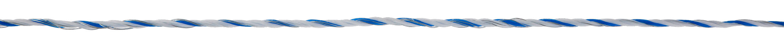 AKO Kerbl TopLine Plus Weidezaunlitze,400m,weiß/blau,6 x 0,30mm,ideal für Landwirte und Tierhalter zur Elektrifizierung mittlerer bis langer Zäune