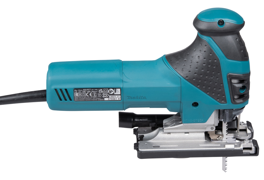 Makita 4351FCTJ – 720-Watt-Pendelhubstichsäge mit LED-Licht und werkzeuglosem Sägeblattwechsel