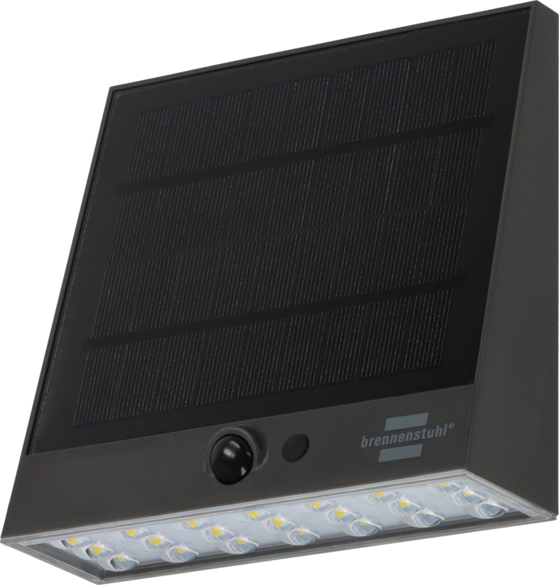 Brennenstuhl Solar LED Strahler SOL 1000 Plana | 1000lm | Bewegungsmelder | IP54 Wandleuchte