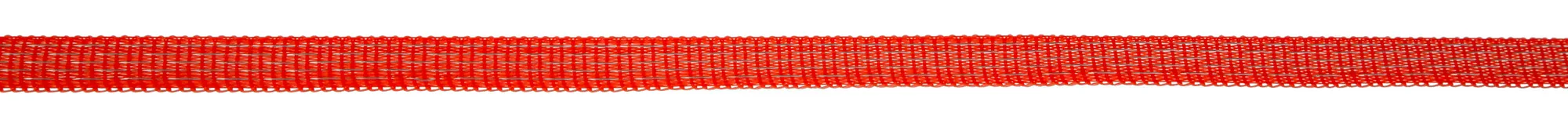Kerbl Zaunband Breitband 10 mm orange-rot, Nahaufnahme