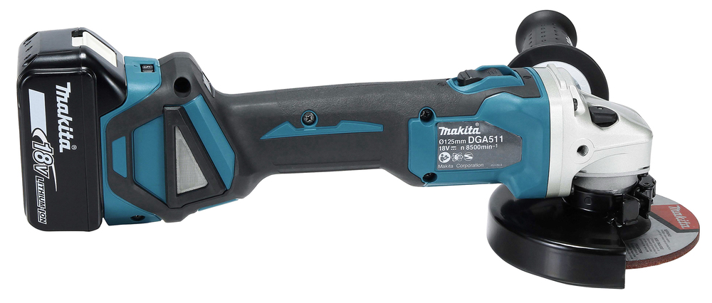 Makita DGA511RTJ Akku-Winkelschleifer – Leistungsstark und vielseitig für professionelle Anwendungen
