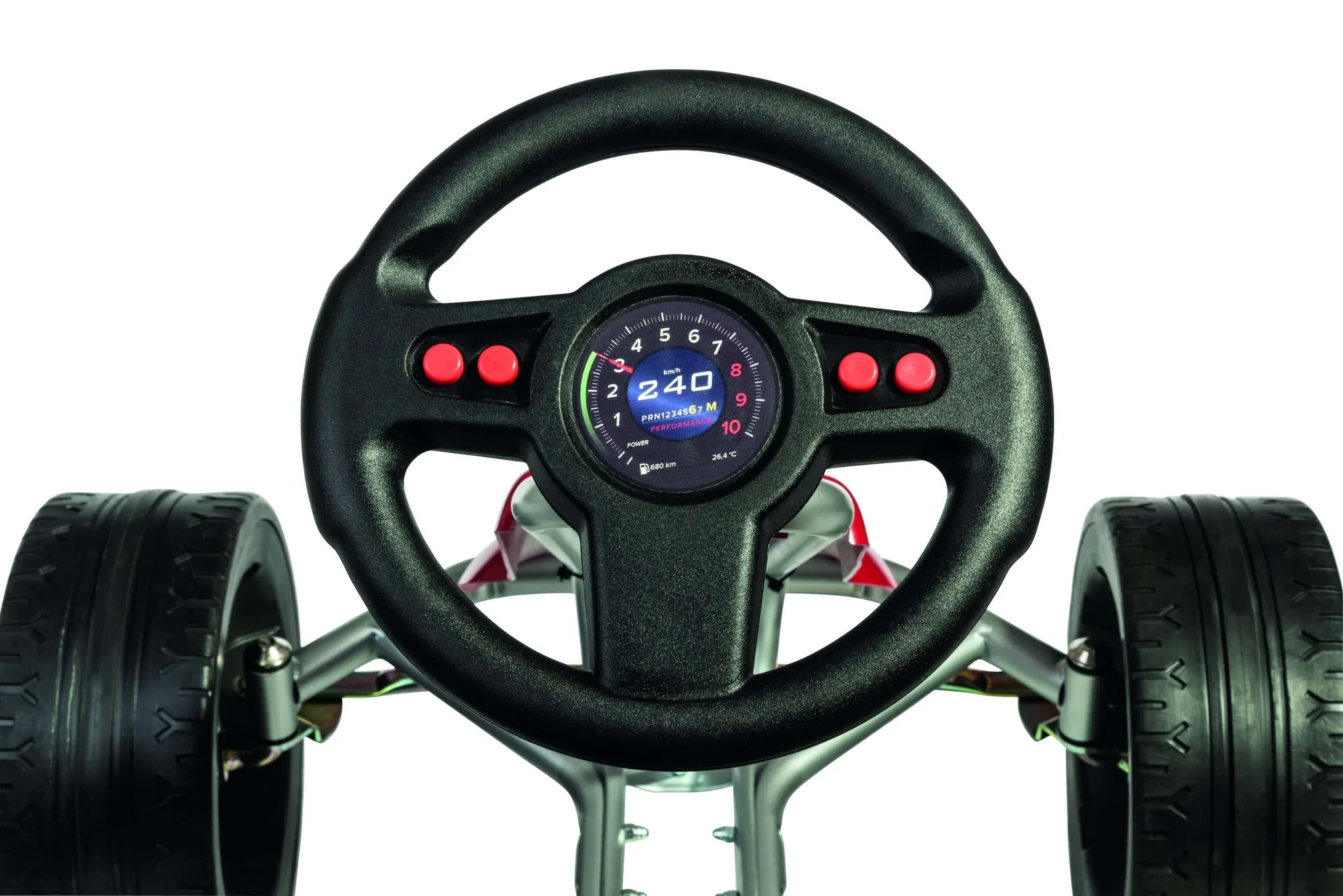 Ferbedo GoKart X-Racer 104000 mit Lenkrad und Armatur im Detail
