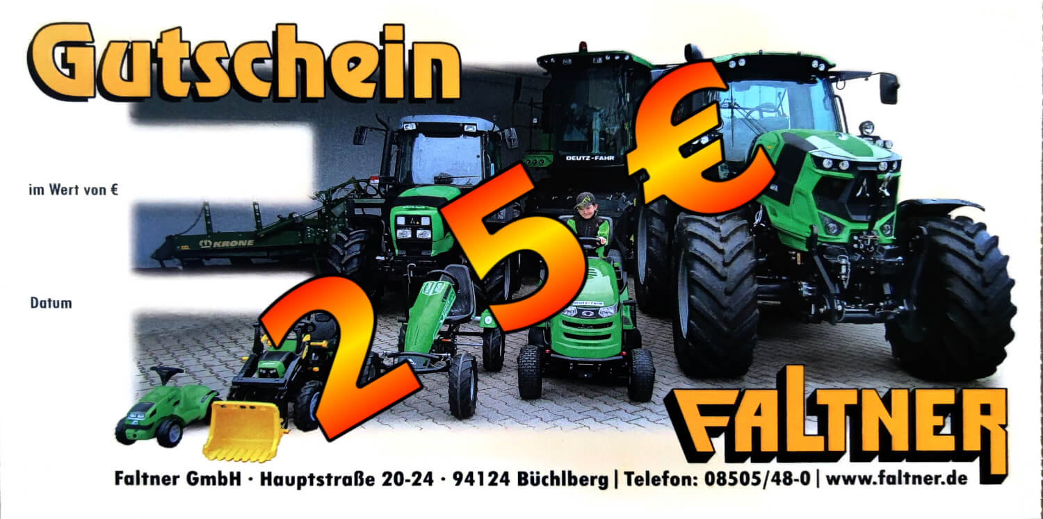 Faltner Gutschein 25 €
