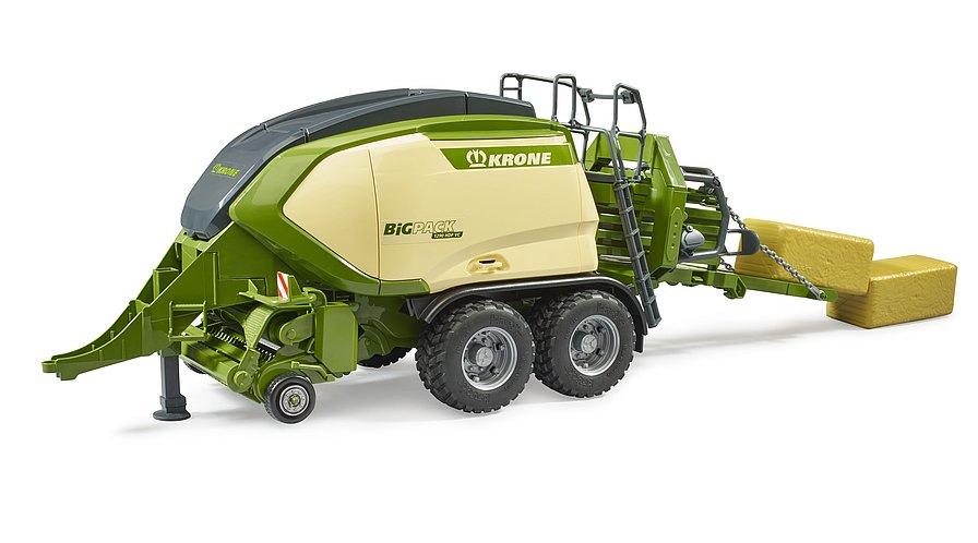 BRUDER Krone BiG Pack 1290HDP VC mit 2 Quaderballen – Detailgetreue Ballenpresse im Maßstab 1:16?
