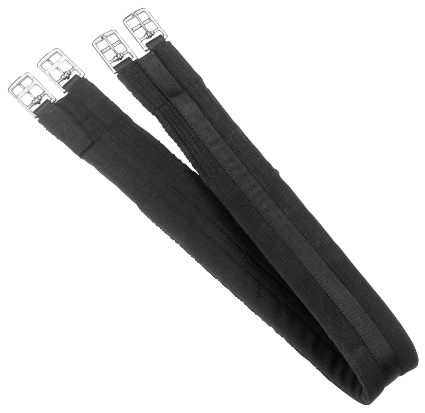 Kerbl Baumwoll Sattelgurt schwarz 100 cm - Gepolstert mit stabilen Rollschnallen für Reitbedarf Kerbl Baumwoll Sattelgurt schwarz 100 cm - Gepolstert mit stabilen Rollschnallen für Reitbedarf