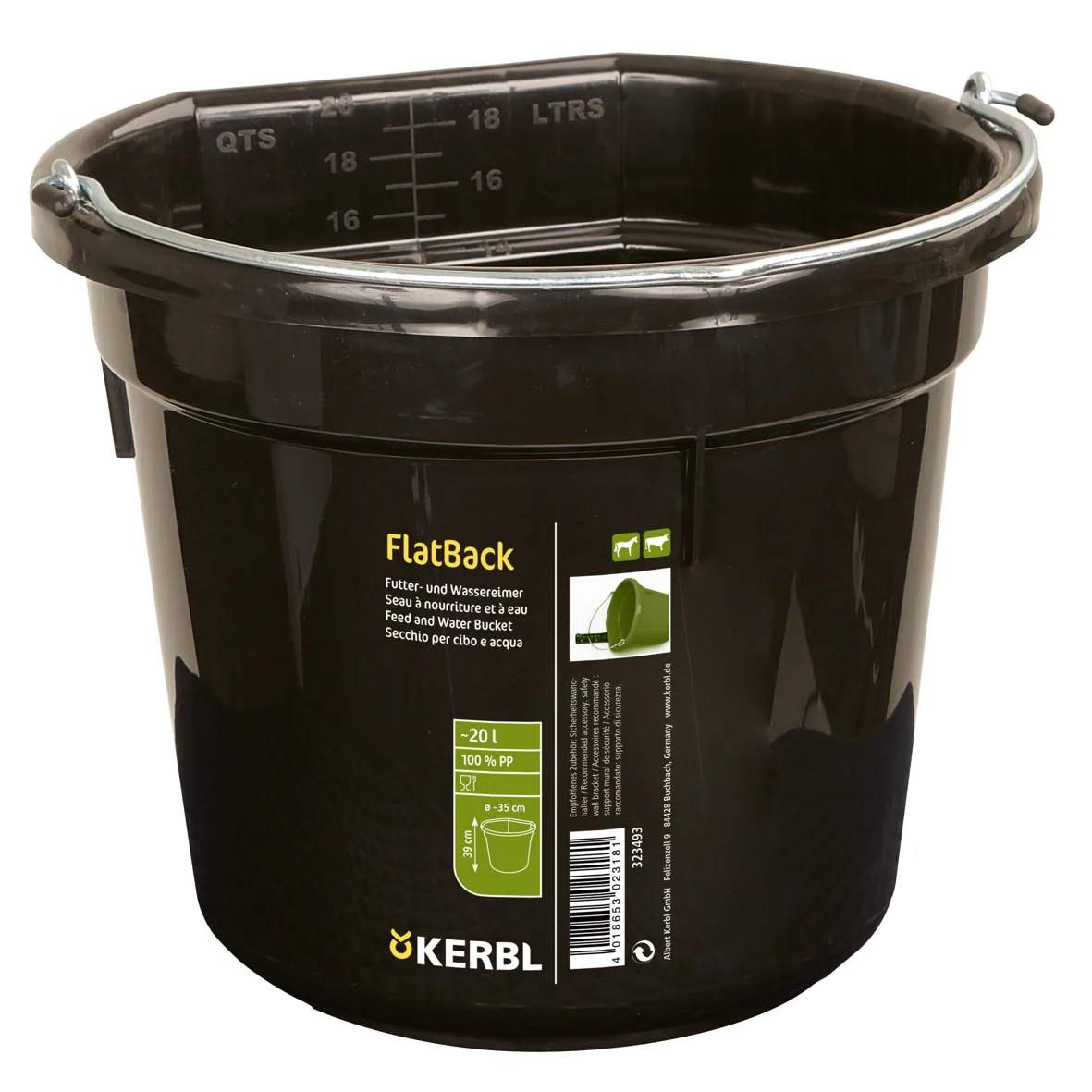 Kerbl FlexBag flexibler Transportbehälter aus Kunststoff, 28 Liter