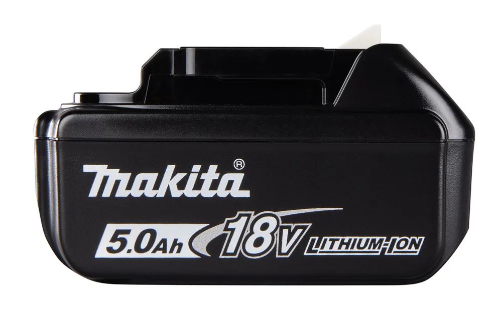 Makita BL1850B 18V 5,0-Ah-Akku, seitliche Ansicht
