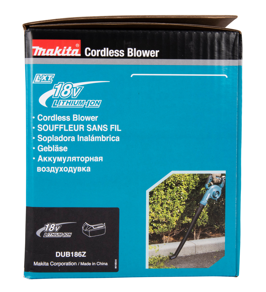 Makita DUB186Z Akku-Laubbläser – 18V, 68 m/s Luftgeschwindigkeit, 3, 2 m³/min Luftvolumen