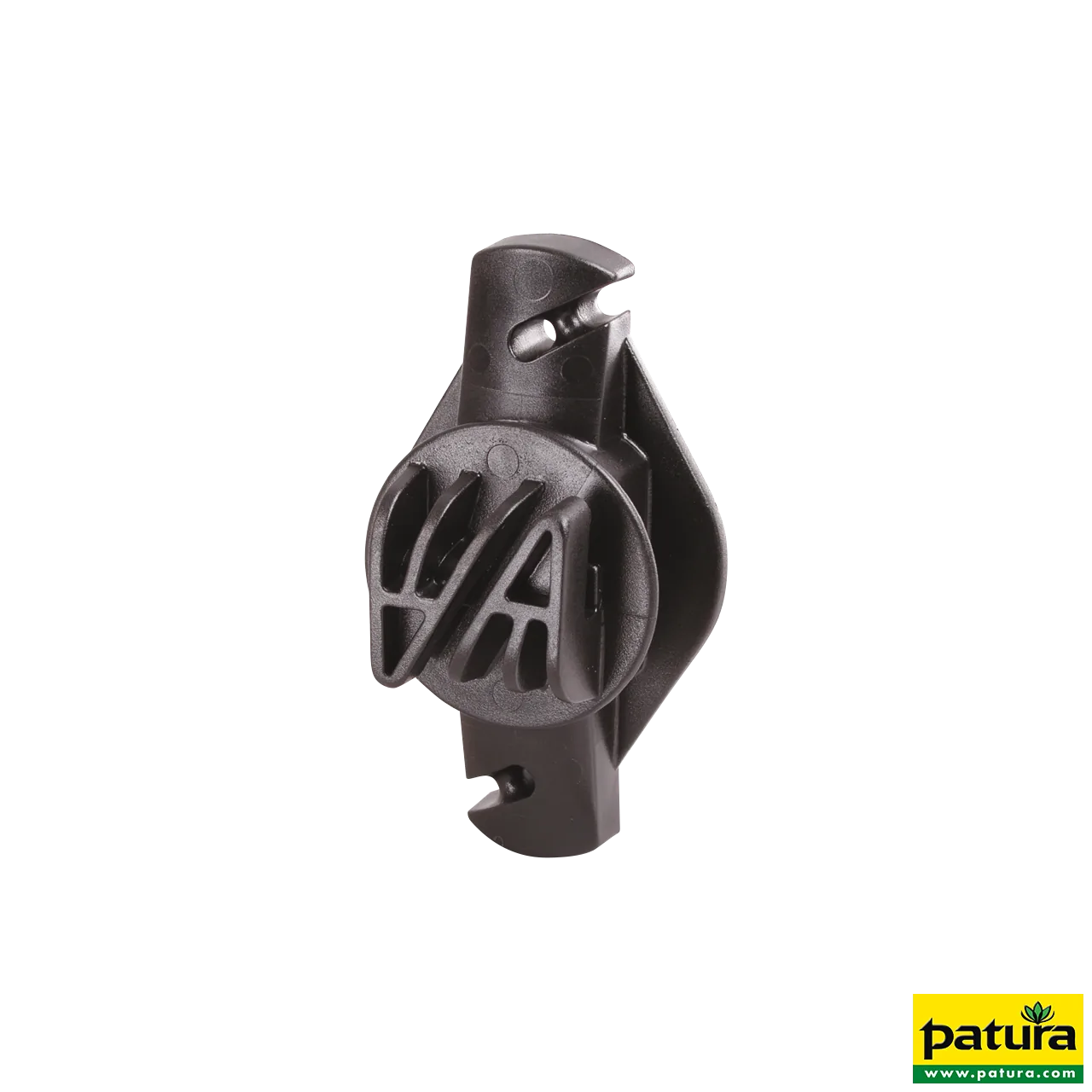 Patura Festzaun-Isolator für Draht in Schwarz aus Kunststoff, 25er-Pack