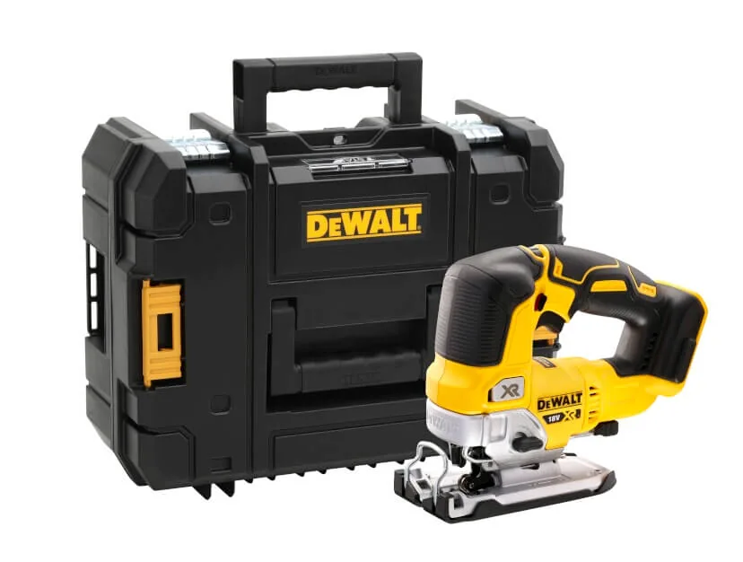 DeWalt DCS334NT Akku-Stichsäge mit TSTAK-Transportkoffer, freigestellt