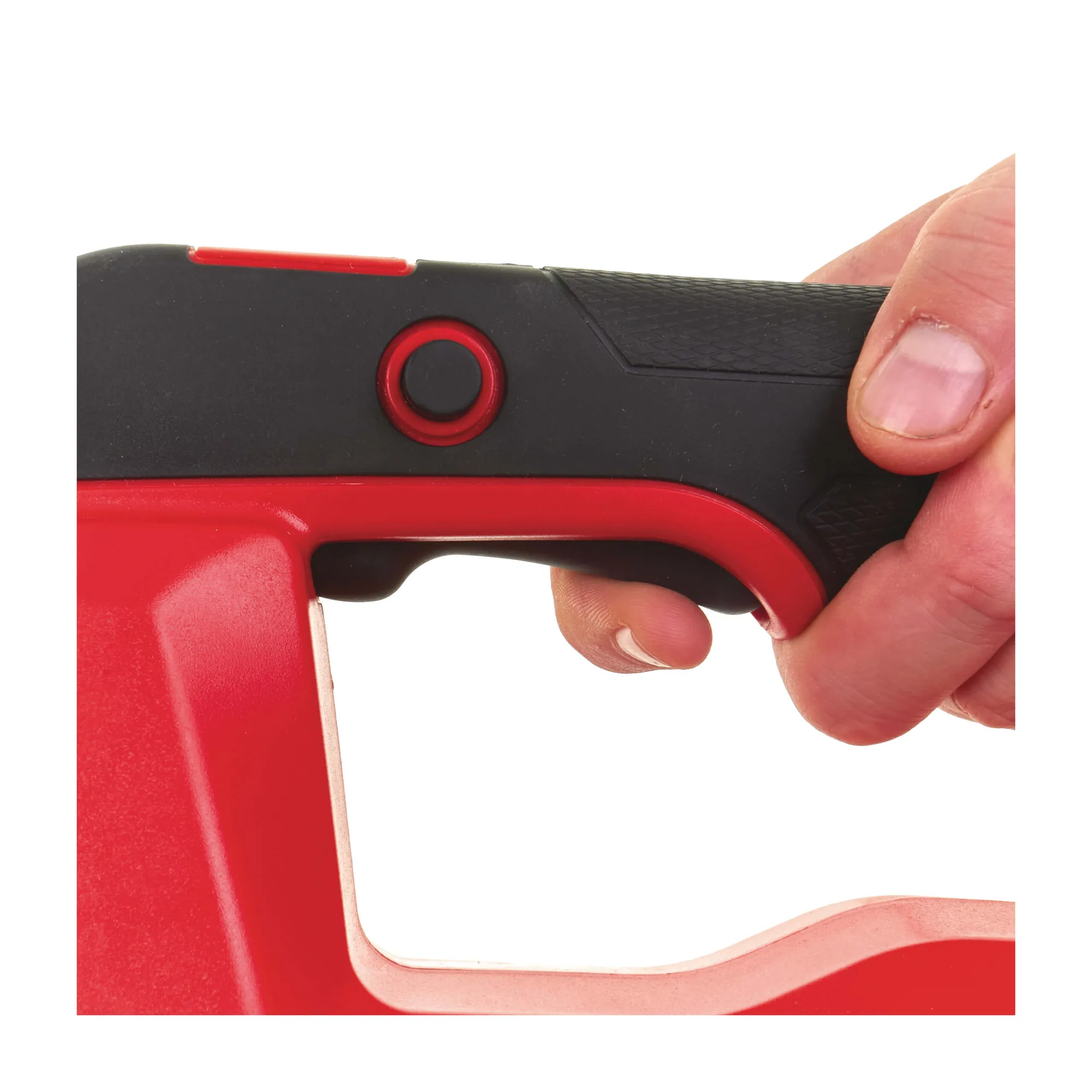Nahaufnahme von Griff und Schalter des Milwaukee M18 FBL-0