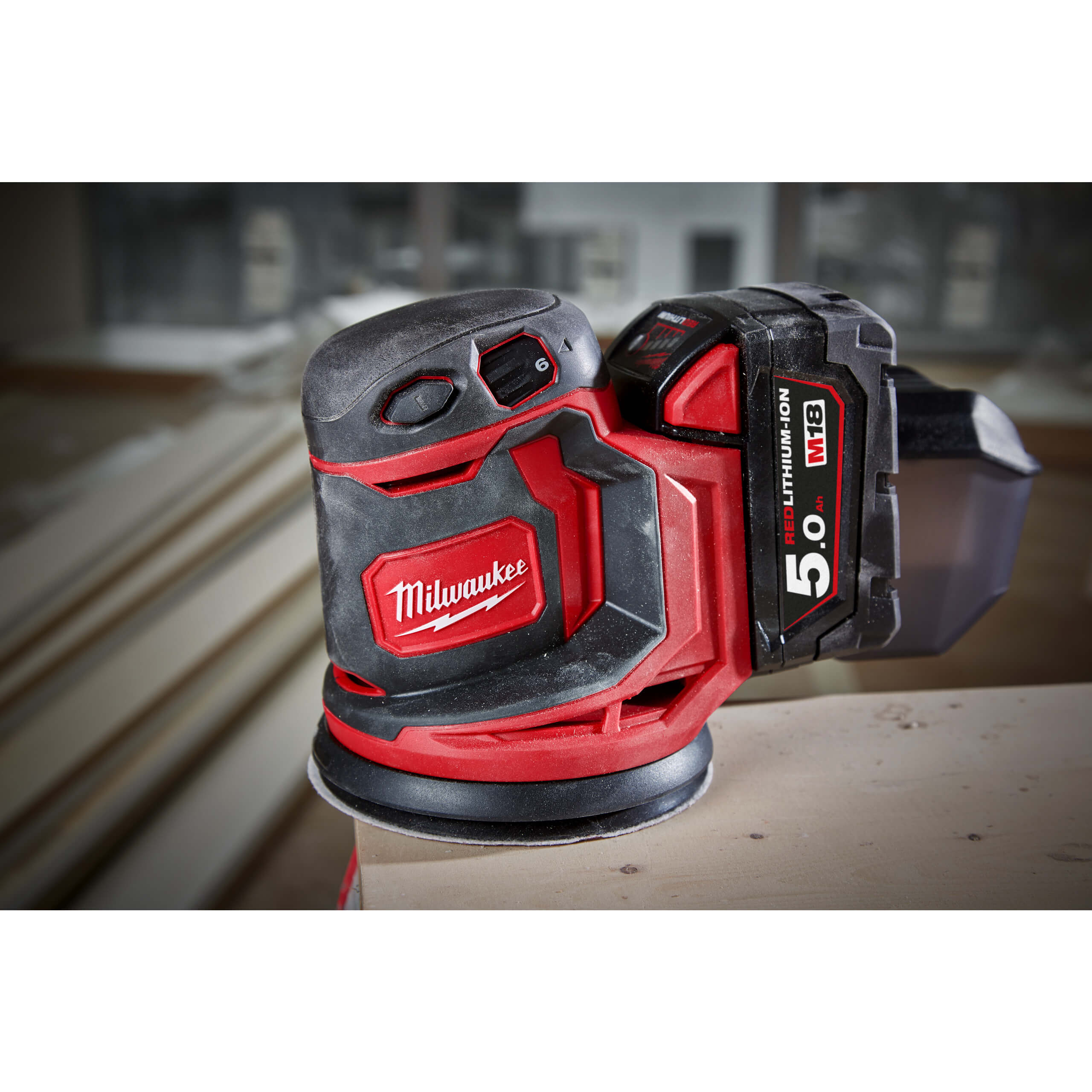 Milwaukee M18 BOS125 Akku-Exzenterschleifer – 18V, 125 mm, ohne Akku/Ladegerät