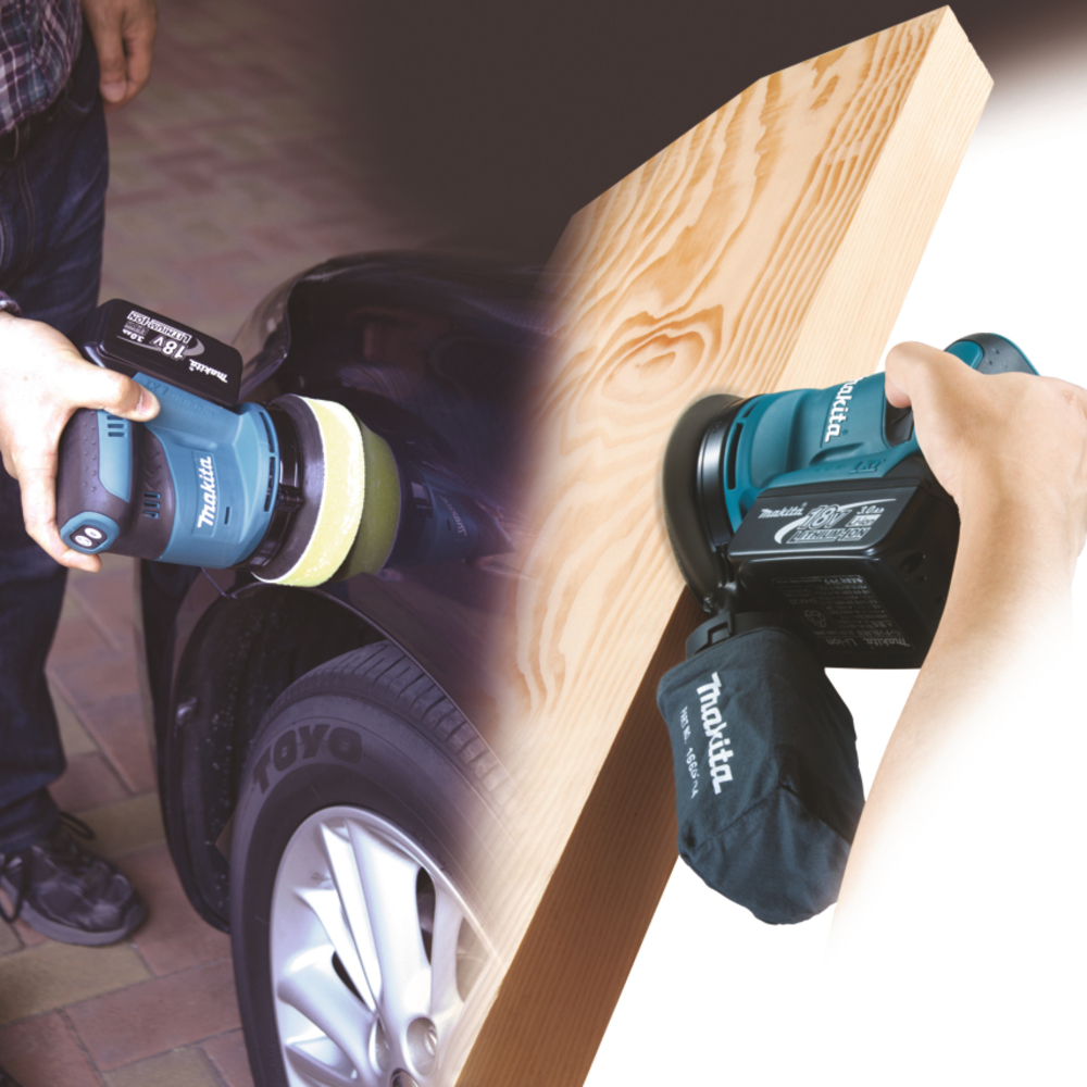 Makita DBO180Z Akku-Exzenterschleifer – Kompakte Leistung für präzises Schleifen