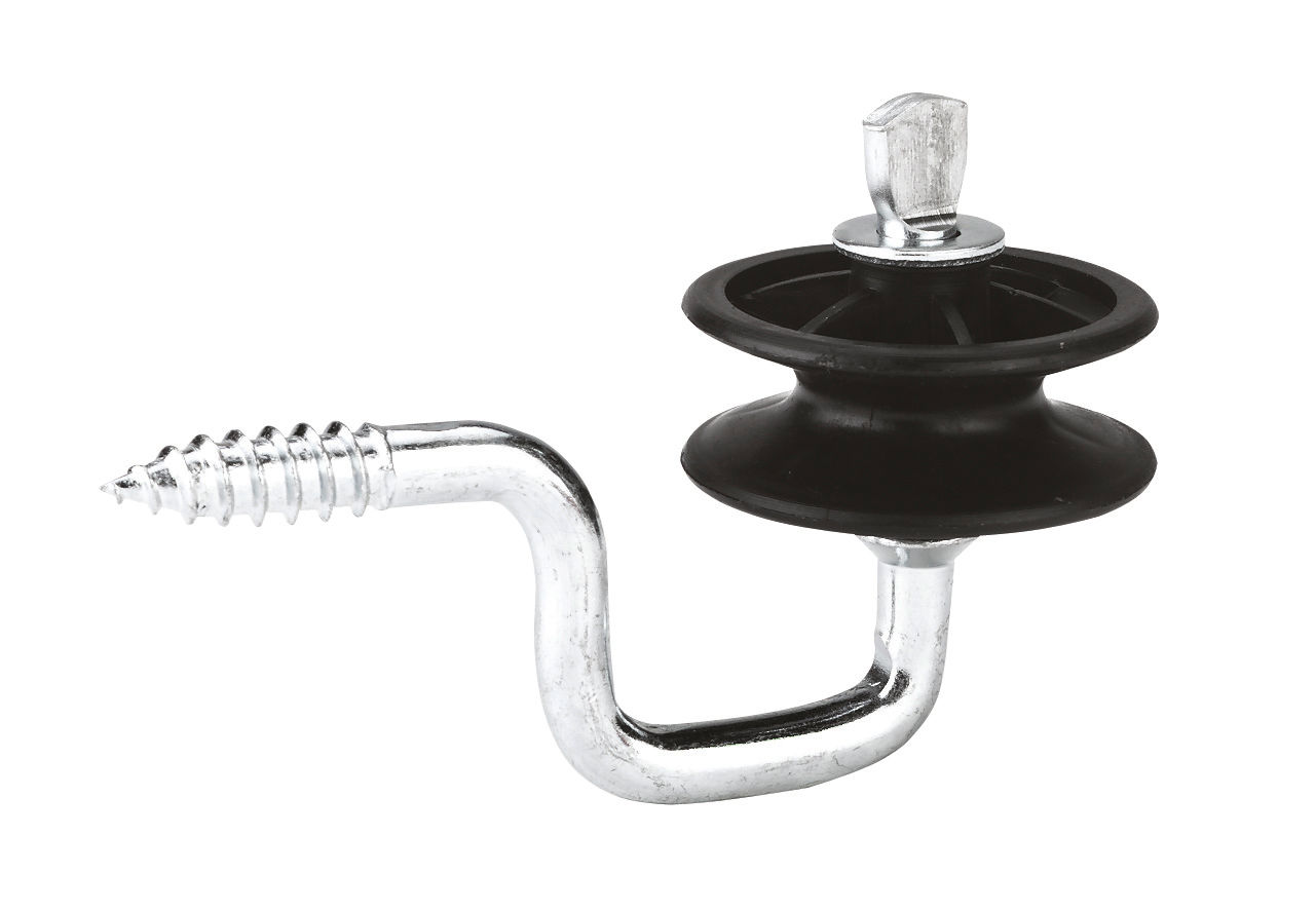 Kerbl Eckrolle Isolator 44330 - 25 Stück, robust für Litzen und Seile zur elektrischen Weidezauneinrichtung, ideal für Landwirte und Tierhalter.