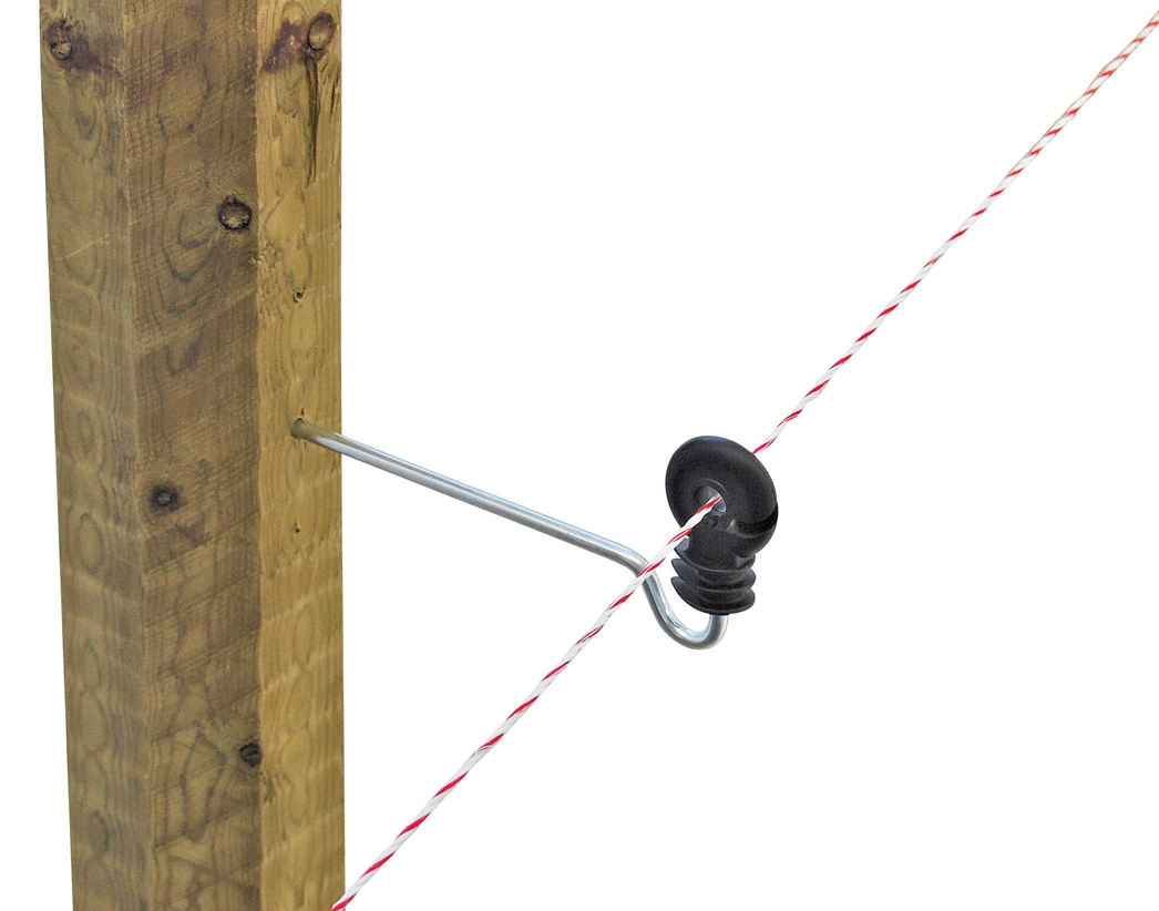Kerbl Langstiel Ringisolator 22 cm - geeignet für Tierhalter und Landwirte für die Isolation von Elektroseilen bis Ø 8 mm