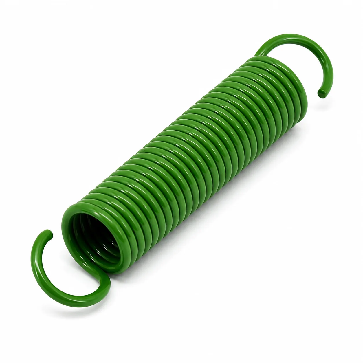 Krone Zugfeder 2x14x84 in Grün, präzise Rückholfeder für Knoter und Feinmechanik