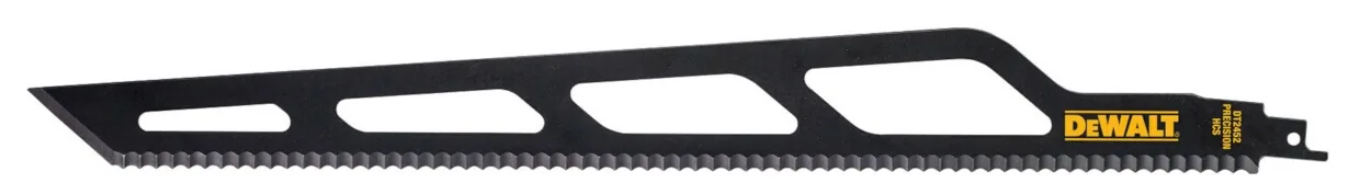 DeWalt DT2452 Säbelsägeblatt 400 mm in Schwarz für das Schneiden von Dämmstoffen