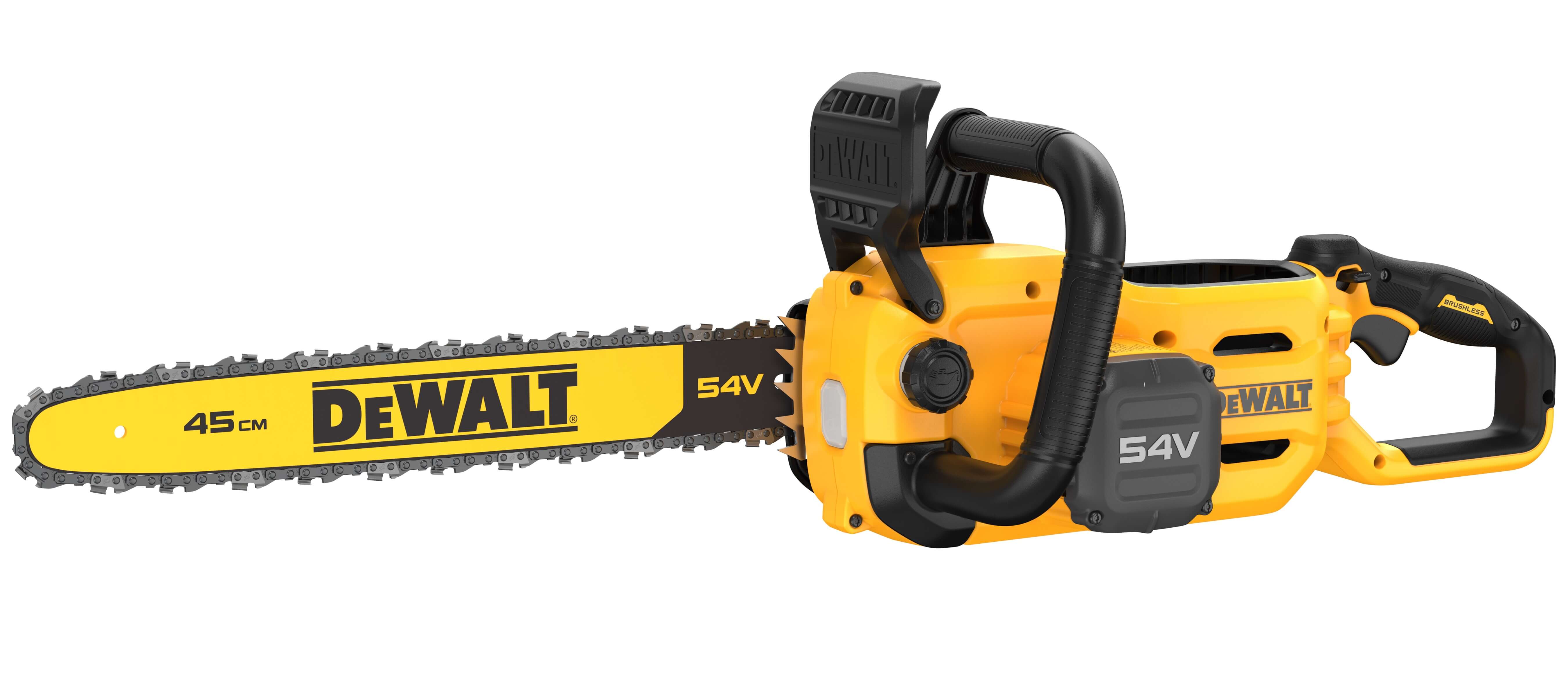 DeWalt DCMCS574N 54V XR FLEXVOLT Kettensäge – Leistungsstarke Akku-Kettensäge mit 45 cm Schwert DeWalt DCMCS574N 54V XR FLEXVOLT Kettensäge – Leistungsstarke Akku-Kettensäge mit 45 cm Schwert