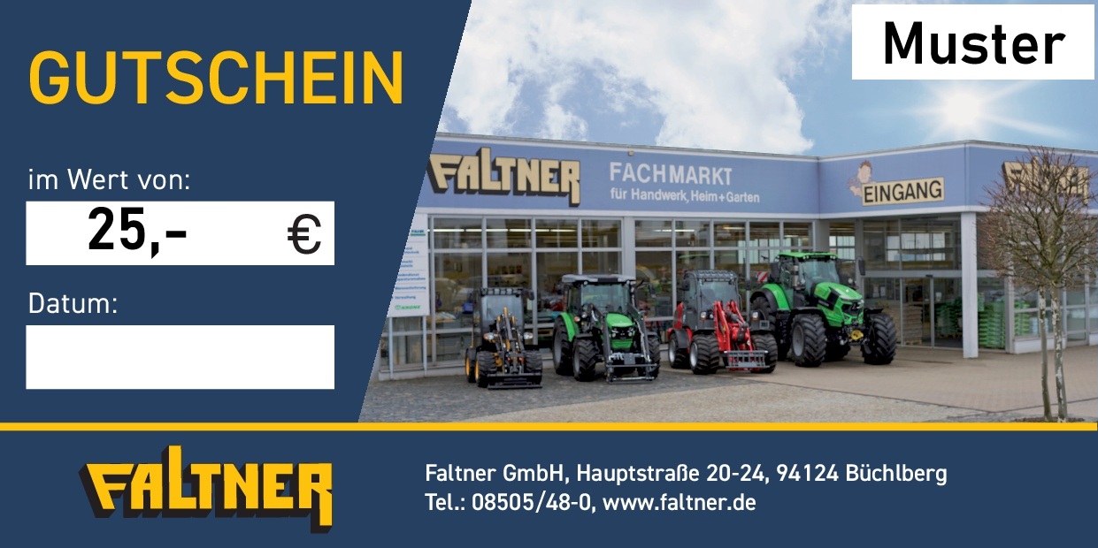 Faltner Gutschein 25 €