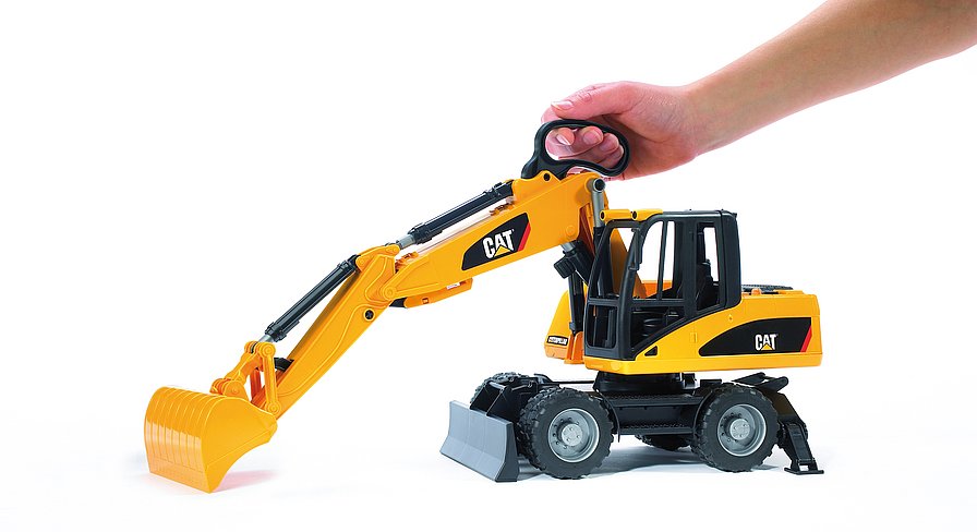 BRUDER Cat® Mobilbagger – Detailgetreues Baustellenfahrzeug im Maßstab 1:16