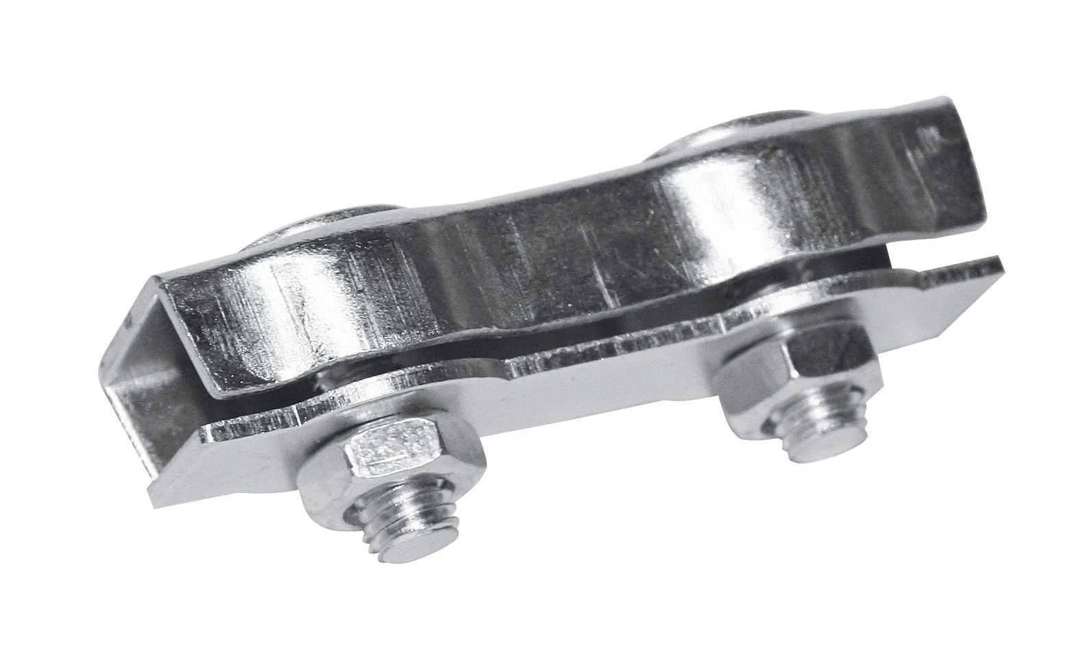 Kerbl galvanisierter Kabelverbinder aus Metall mit zwei Schraubklemmen für Weideseil