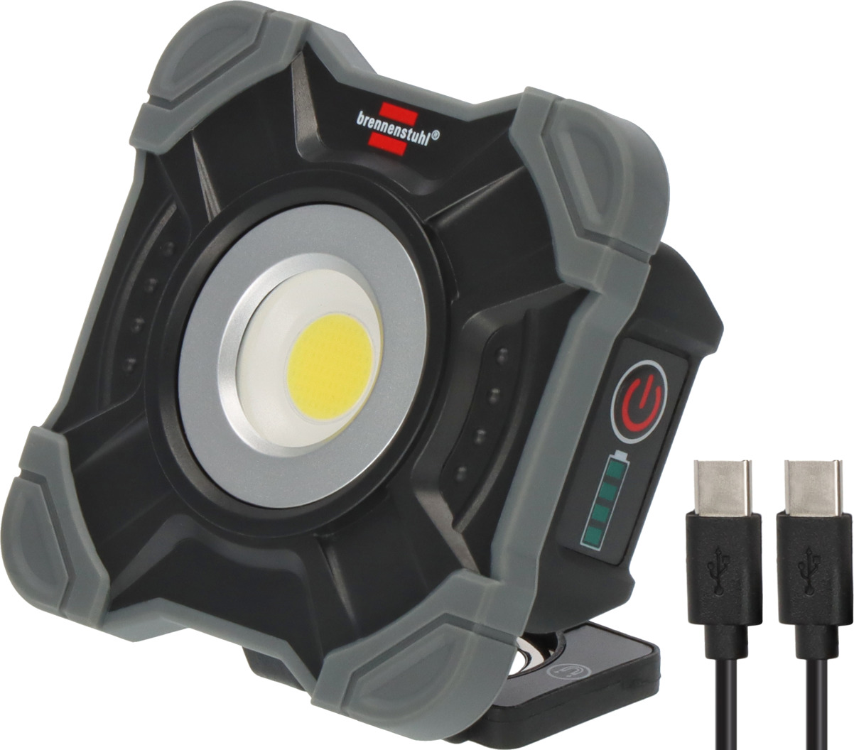 Brennenstuhl Akku LED Arbeitsstrahler SH 1000 MAC | 1000lm | IP54 | Magnet & Karabiner